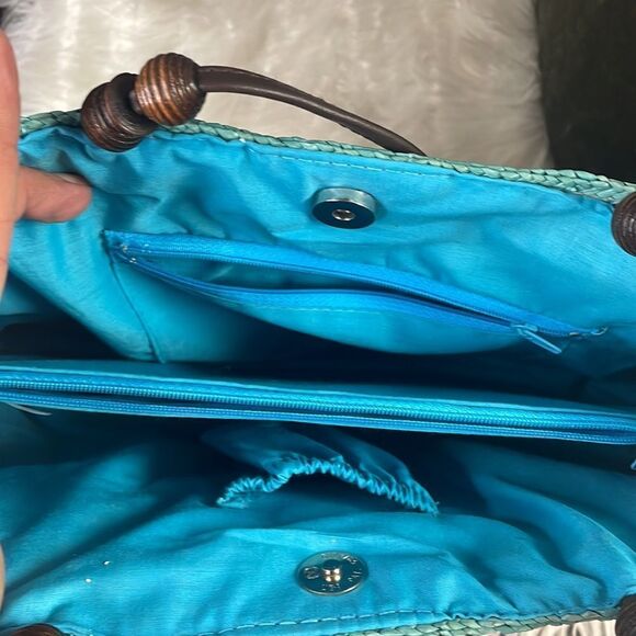 NWOT Wheat Straw Ladies Purse, Yellow - Picture 5 of 10